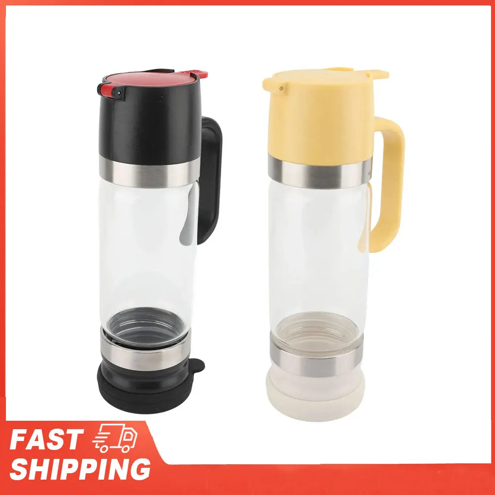 Honey Dispenser Clear Glass Syrup Handle Prevent Dripping Container