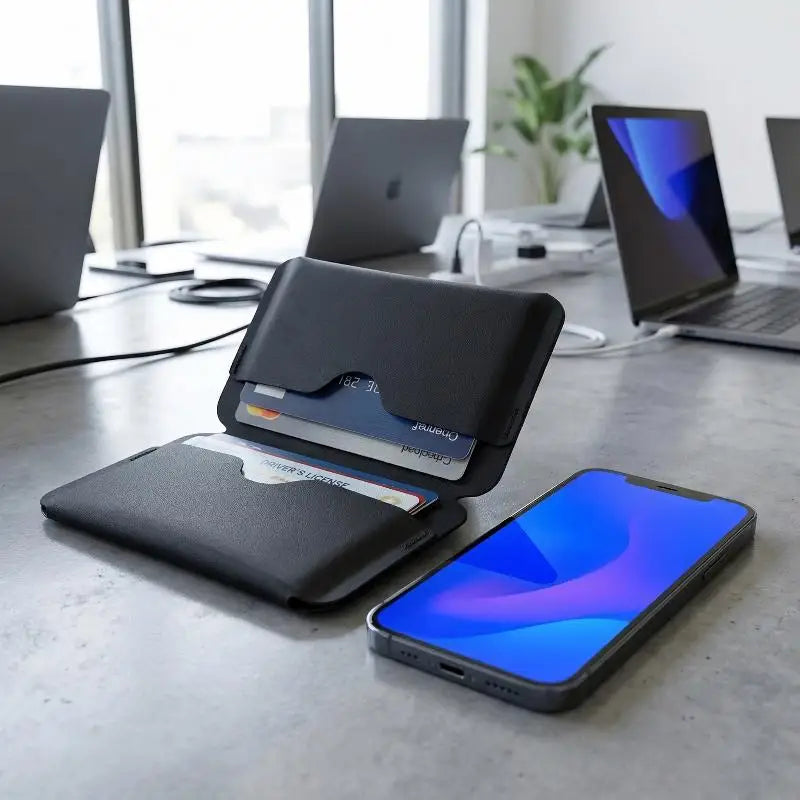Magnetic Mini Folding Wallet | ID Card Holder & Coin Purse EDC