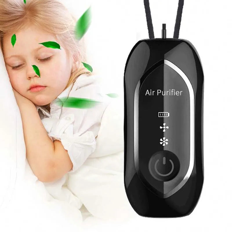 Portable Neck Air Purifier Necklace | Wearable Personal Purifier