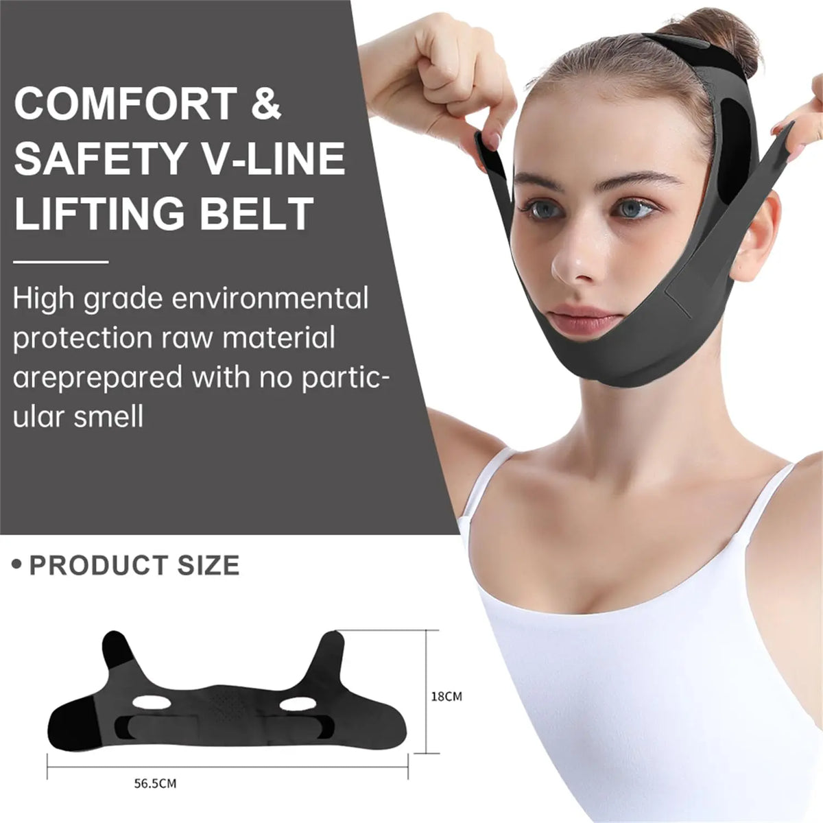 V Line Chin Strap Face Lift Mask – Reusable Double Chin Reducer