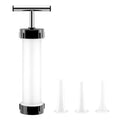 Manual Sausage Maker with 3 Filler Nozzles | Hand Push Stuffer