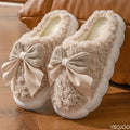 Women's Butterfly Cotton Slippers – Warm Thick Sole Indoor