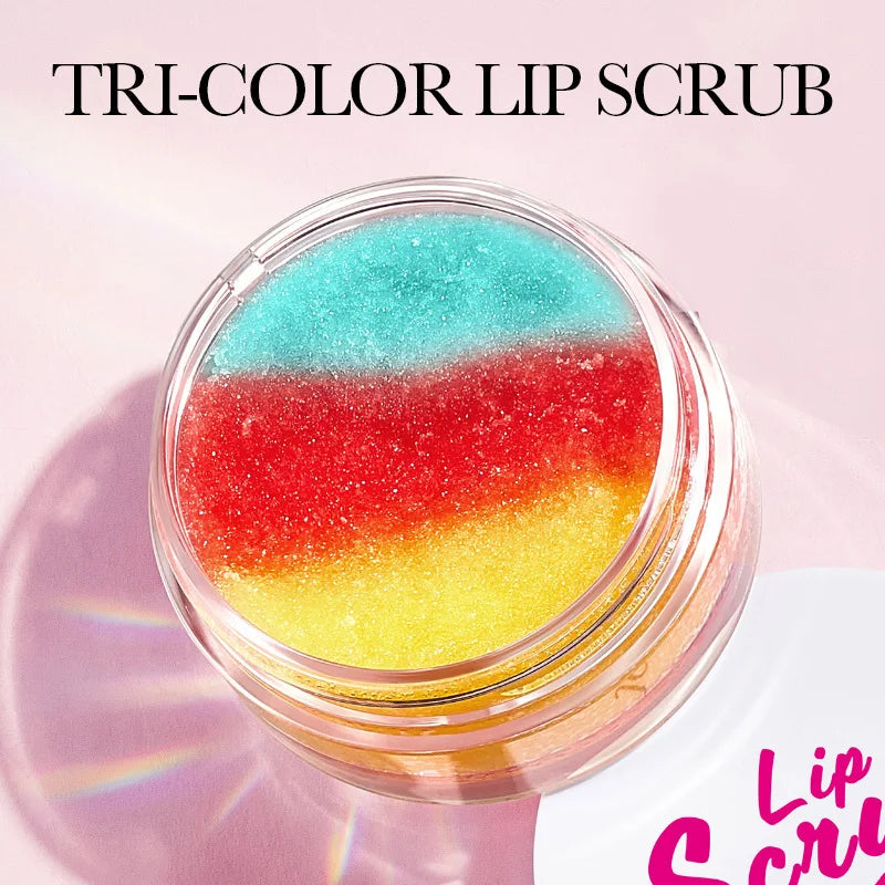 SADOER 3-Color Lip Scrub Cream – Moisturizing & Plumping Balm