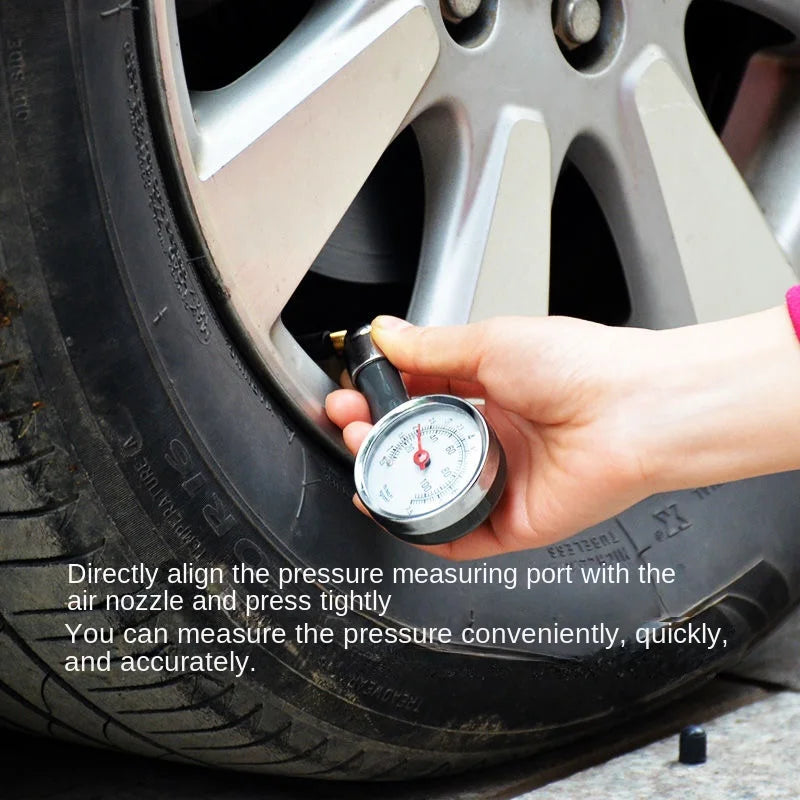 Metal Tire Air Pressure Gauge – Car, Truck & Racing Tyre Meter