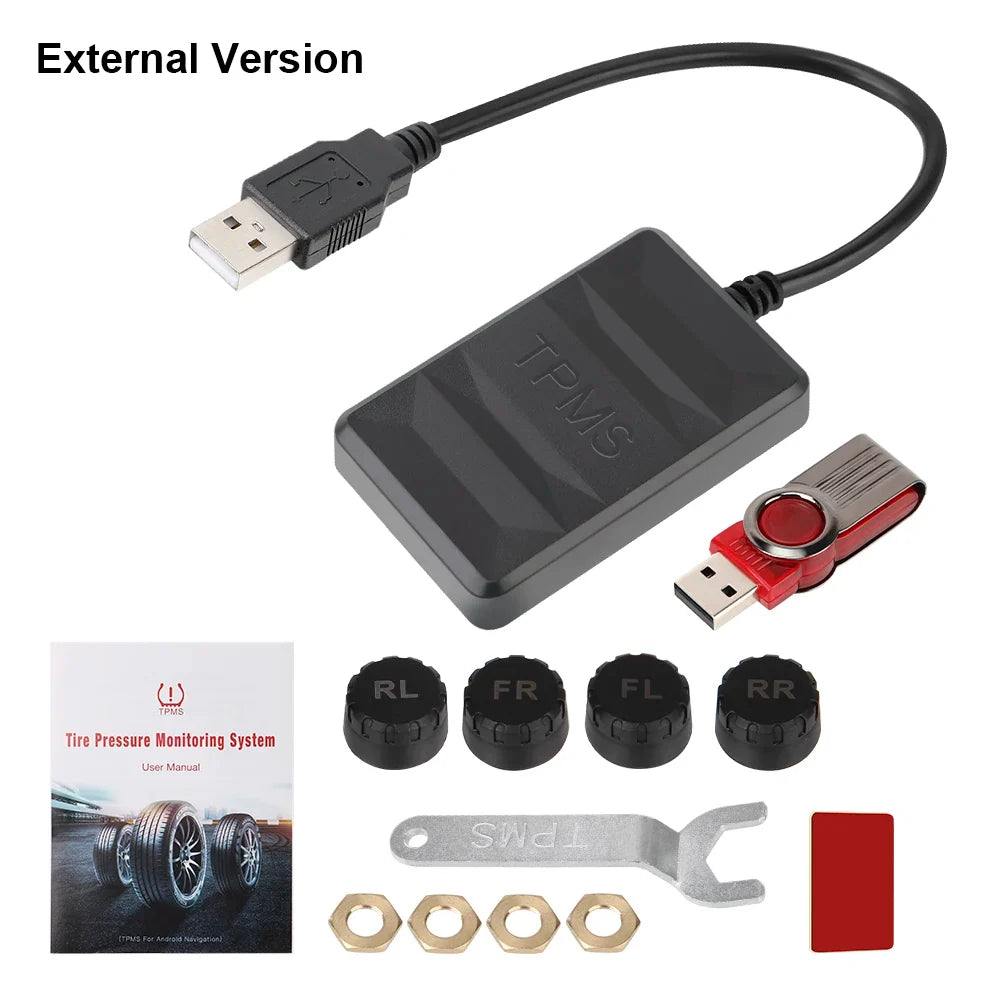 USB TPMS for Android Car Radio – Tire Pressure Monitor System