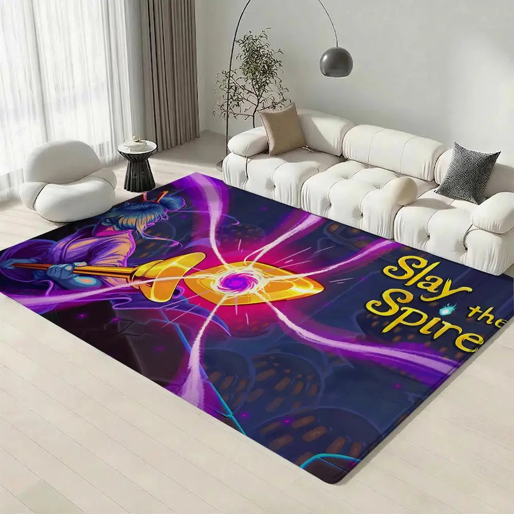 Slay the Spire Gaming Flannel Floor Mat – Non-Slip Indoor Rug