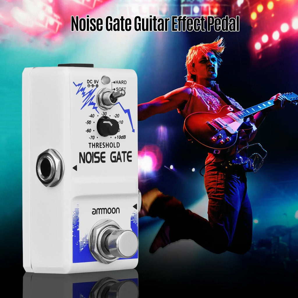 ammoon Noise Gate Guitar Pedal | True Bypass Zinc Alloy Shell