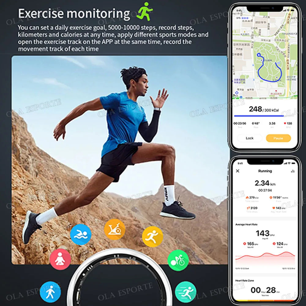 Smart Ring – Heart Rate, Sleep & SpO2 Tracker | IP68 5ATM