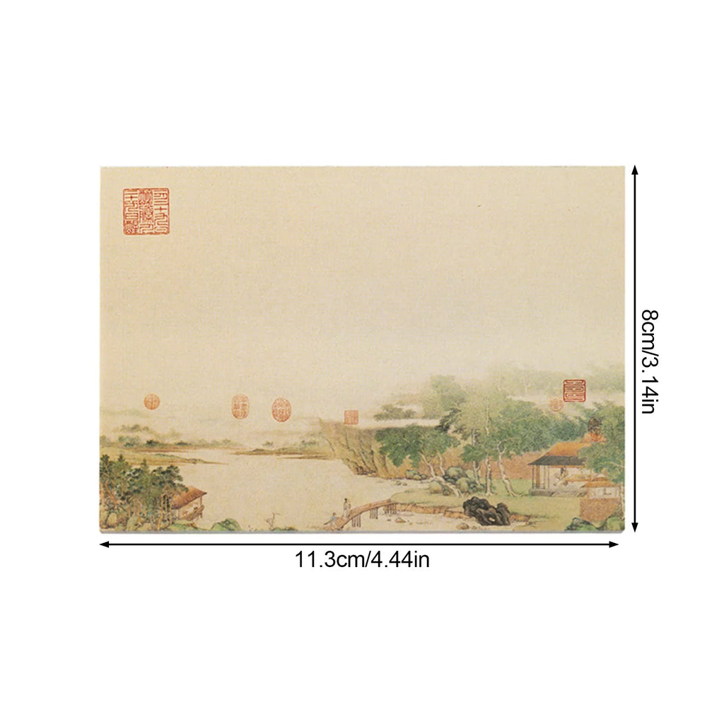 Chinese Painting Style Notepad 80 Sheets | Oriental Art Journal
