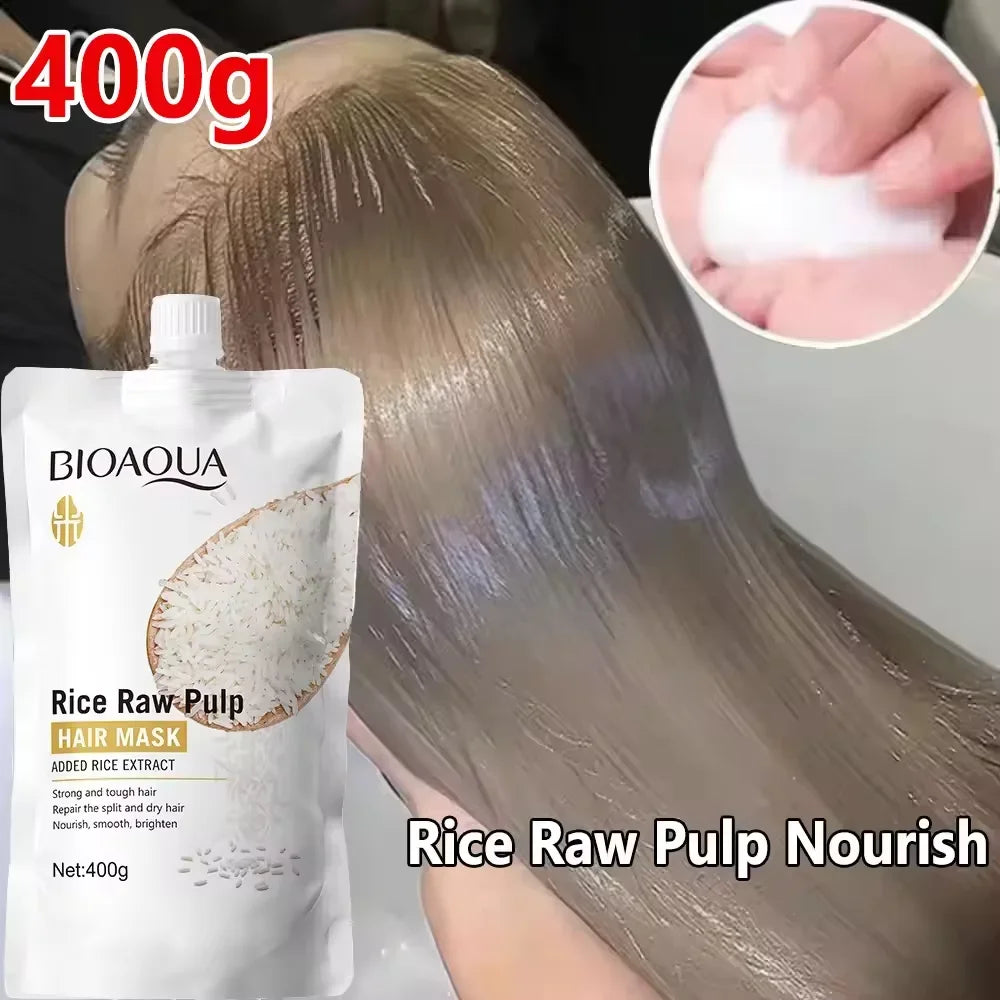 Rice Puree Hair Mask – Deep Conditioning for Frizz-Free Hair