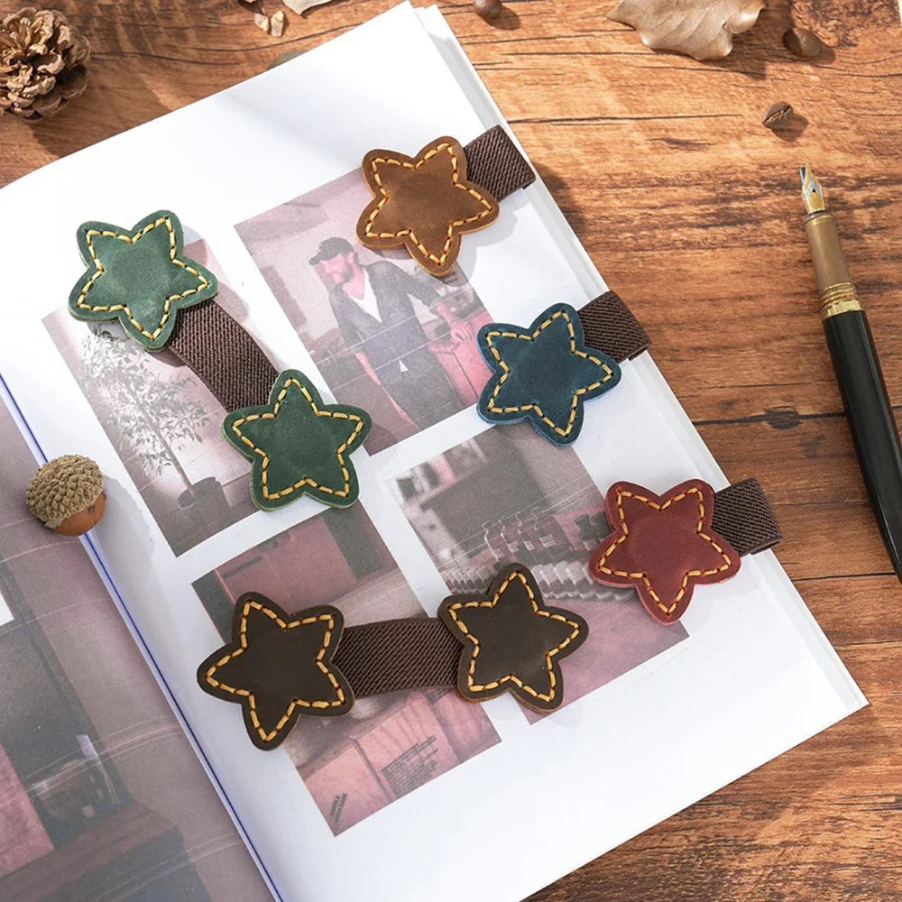 Magnetic Bookmark Holder Pen Inserted Into Pentagram Reading Clip