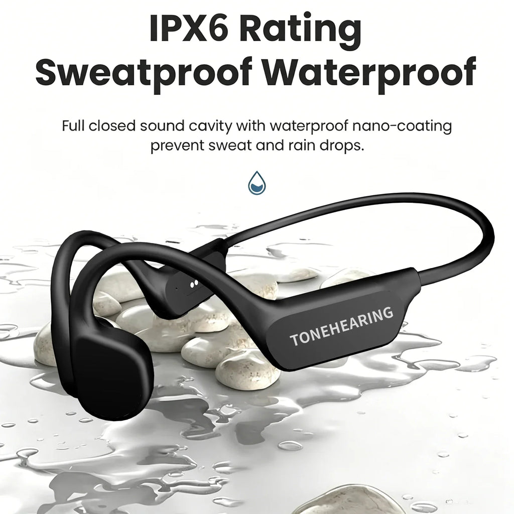 IPX6 Bone Conduction Bluetooth 5.3 Headphones | Open Ear