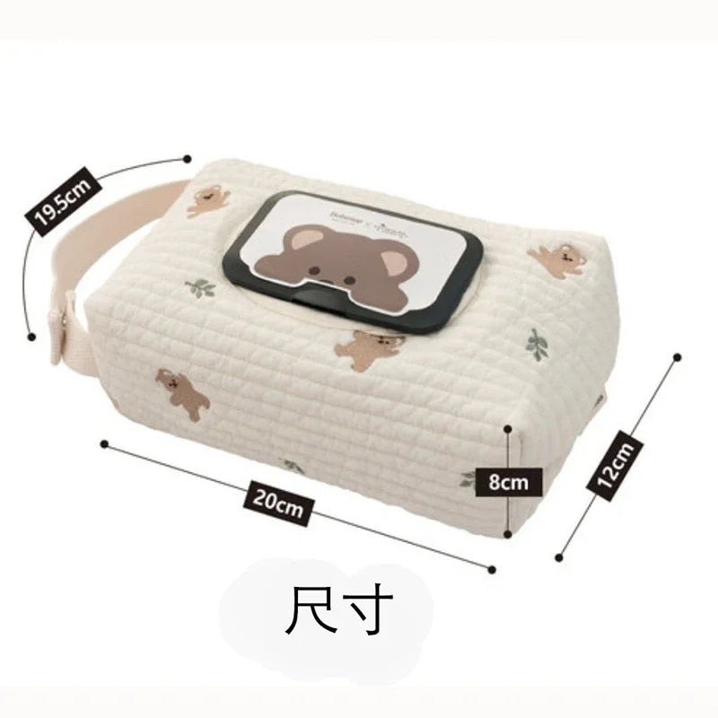 Baby Wet Wipes Case | Hanging Cloth Tissue Pouch Dispenser