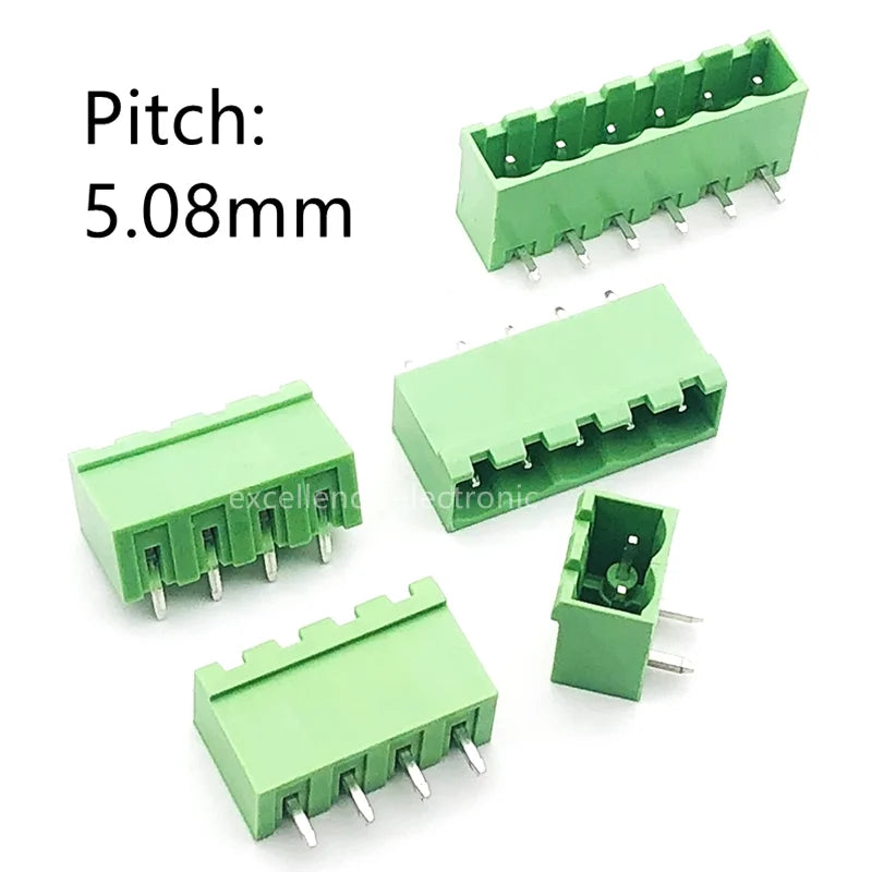 Plug-in PCB Wiring Terminal Closed End Straight Curved Soldering