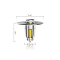 Anti-clogging Basket Wash Basin Bounce Drain Filter Hair Catcher