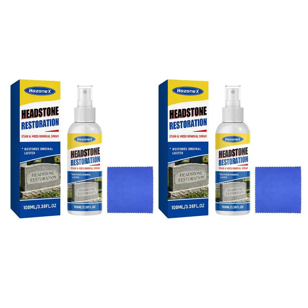 Headstone Restoration Cleaner Spray – Moss & Stain Remover