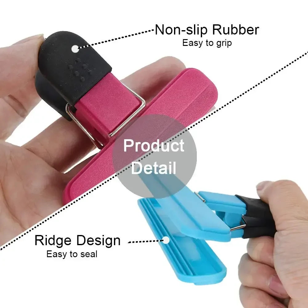 Large Plastic Bag Clips Set – Assorted Sizes for Food Storage