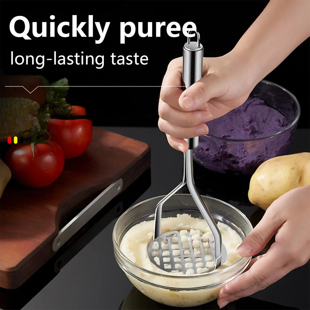 Stainless Steel Potato Masher – Baby Food & Veggie Puree