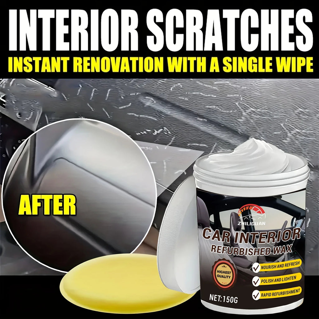 Car Interior Plastic Restorer & Panel Renewal Wax Kit