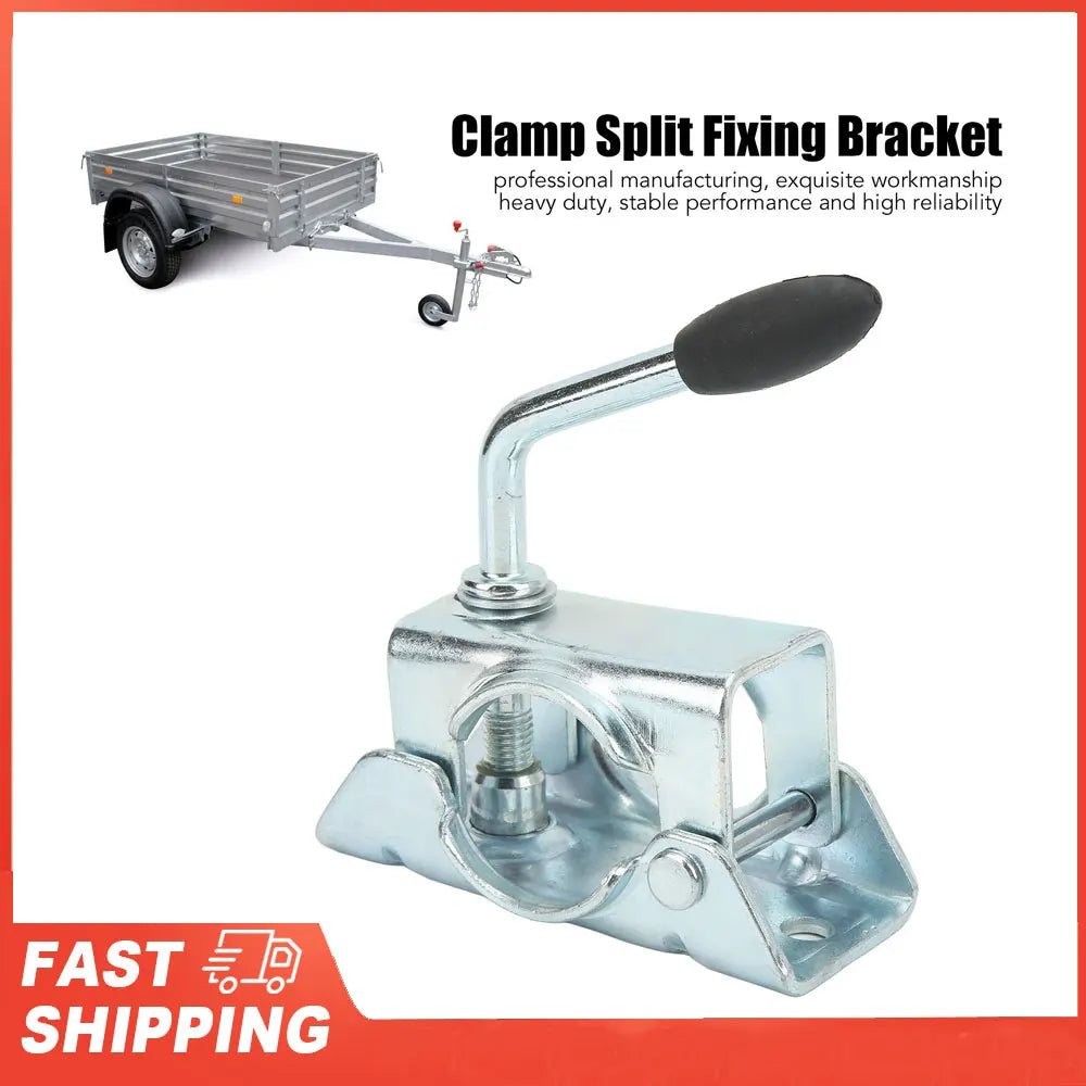 Prop Stand Support Mount Trailer Jack Wheel Split Clamp Pipe Diameter