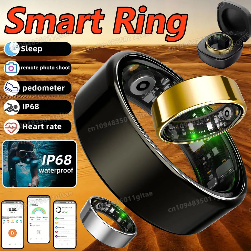 2026 Smart Ring Heart Rate Blood Pressure Sleep Monitoring Motion
