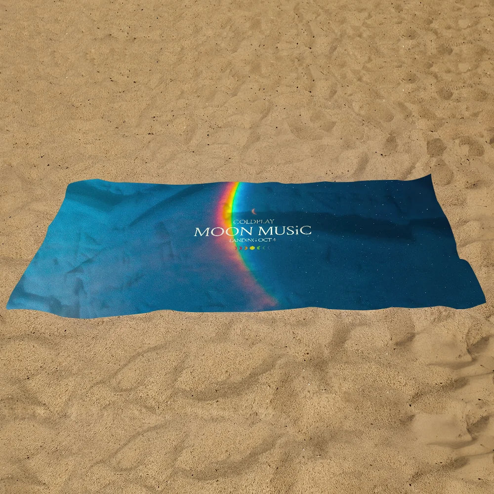 Coldplay Moon Music Quick-Dry Beach Towel | Sports & Travel