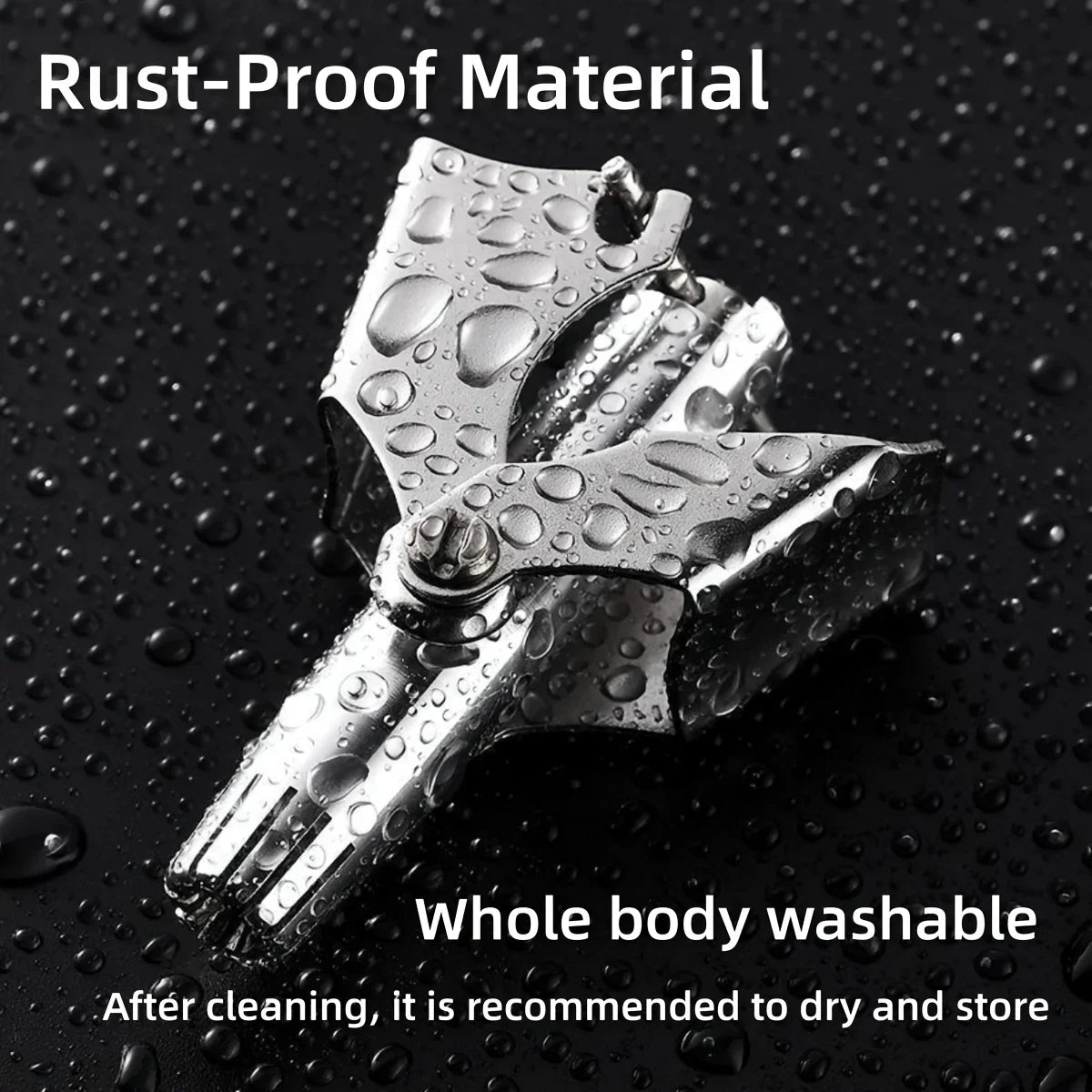 Manual Nose Hair Trimmer Men Women Stainless Steel Waterproof No