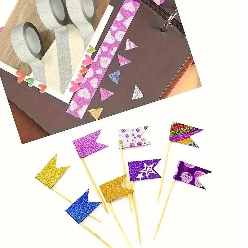 Gold Glitter Washi Tape – DIY Crafts & Scrapbooking, 5m Roll