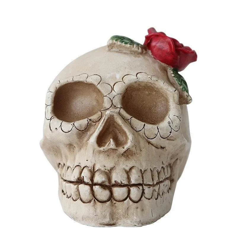 Solar-powered Devil Skull Lanterns Used Decorate Halloween Party