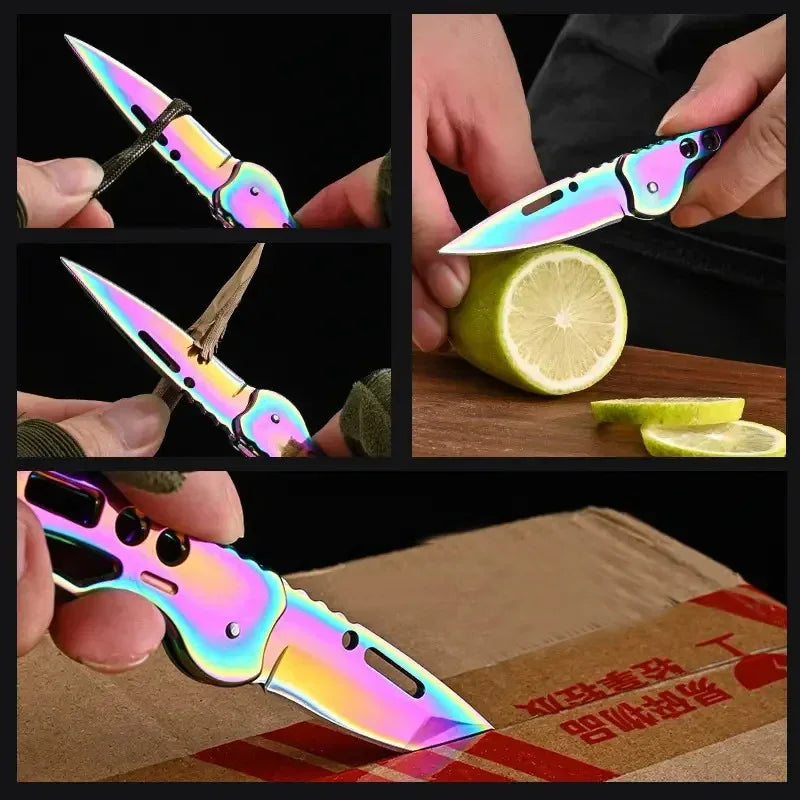 Stainless Steel Folding Pocket Knife – Camping, Survival EDC
