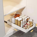 Pull-Out Cabinet Organizer Rack | Spice & Kitchen Drawer
