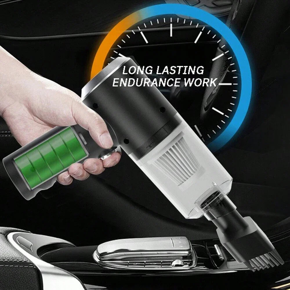 3-in-1 USB Rechargeable Mini Vacuum – Car & Home Cordless