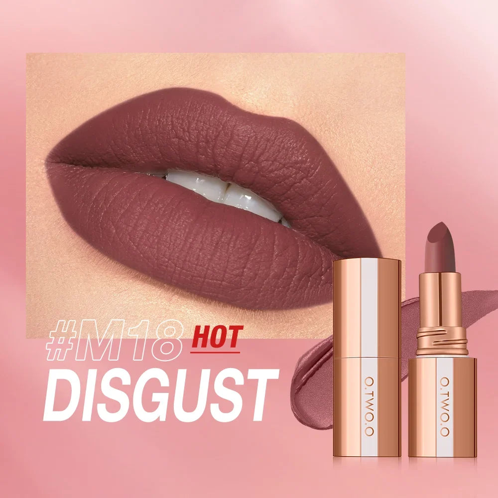 O.TWO.O Matte Velvet Lipstick – Waterproof Long-Lasting Lip Tint