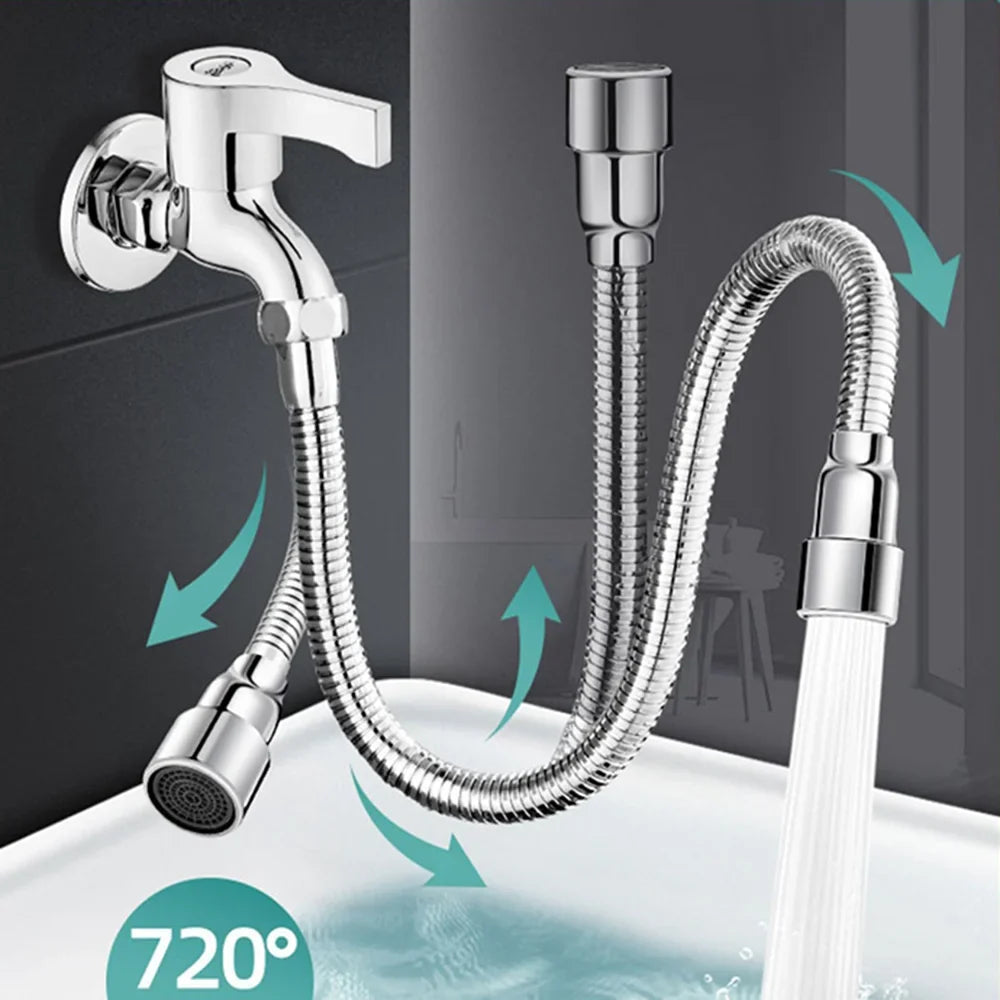 12- Universal Faucet Extender Stainless Steel 360 Rotation Kitchen