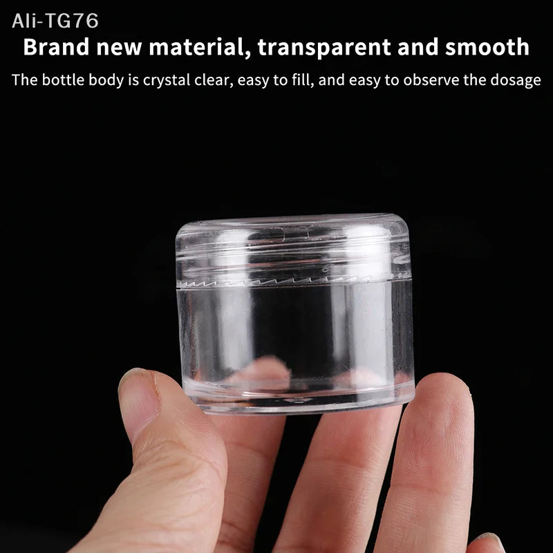 Empty Cosmetic Cream Jars Clear Plastic 3g–20g | 20–50 Pack