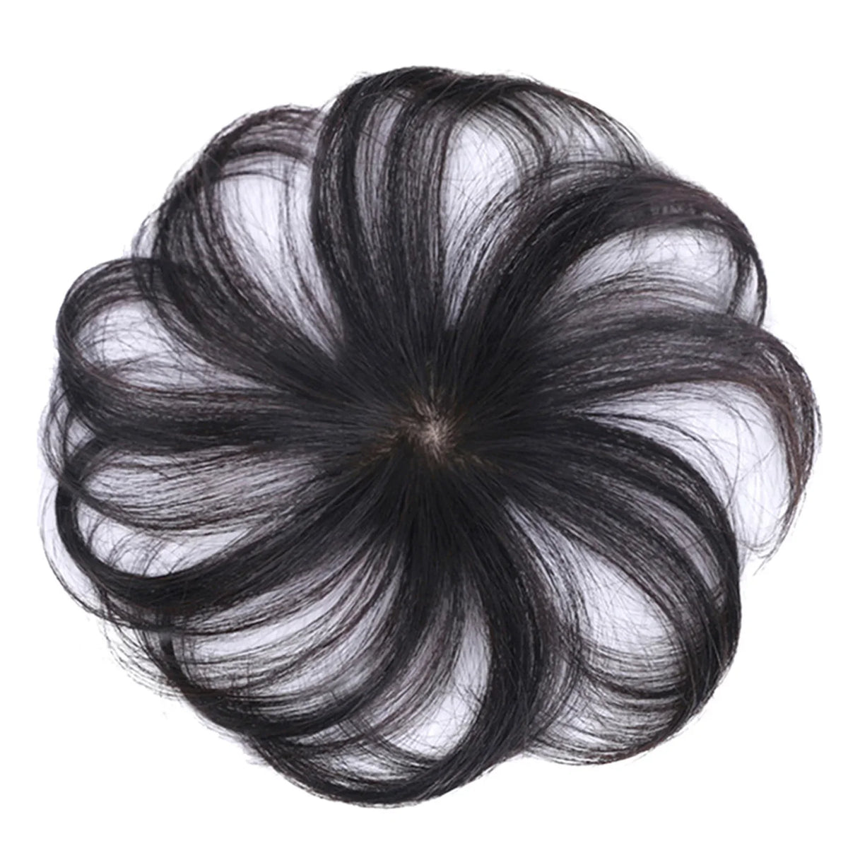 Women's Mono Hair Topper Clip-In Hairpiece for Crown Coverage