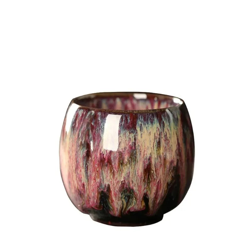 Ceramic Kung Fu Tea Kiln Transformation Single Cup Tianmu Glaze Main