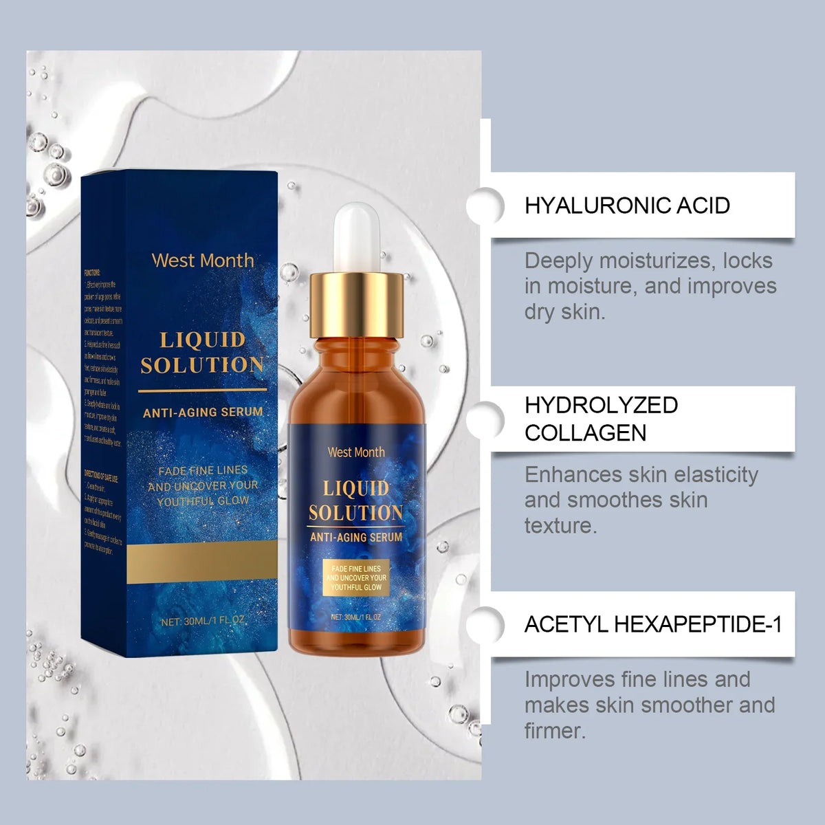 WEST MONTH Firming Facial Serum – Hydrate, Nourish & Smooth