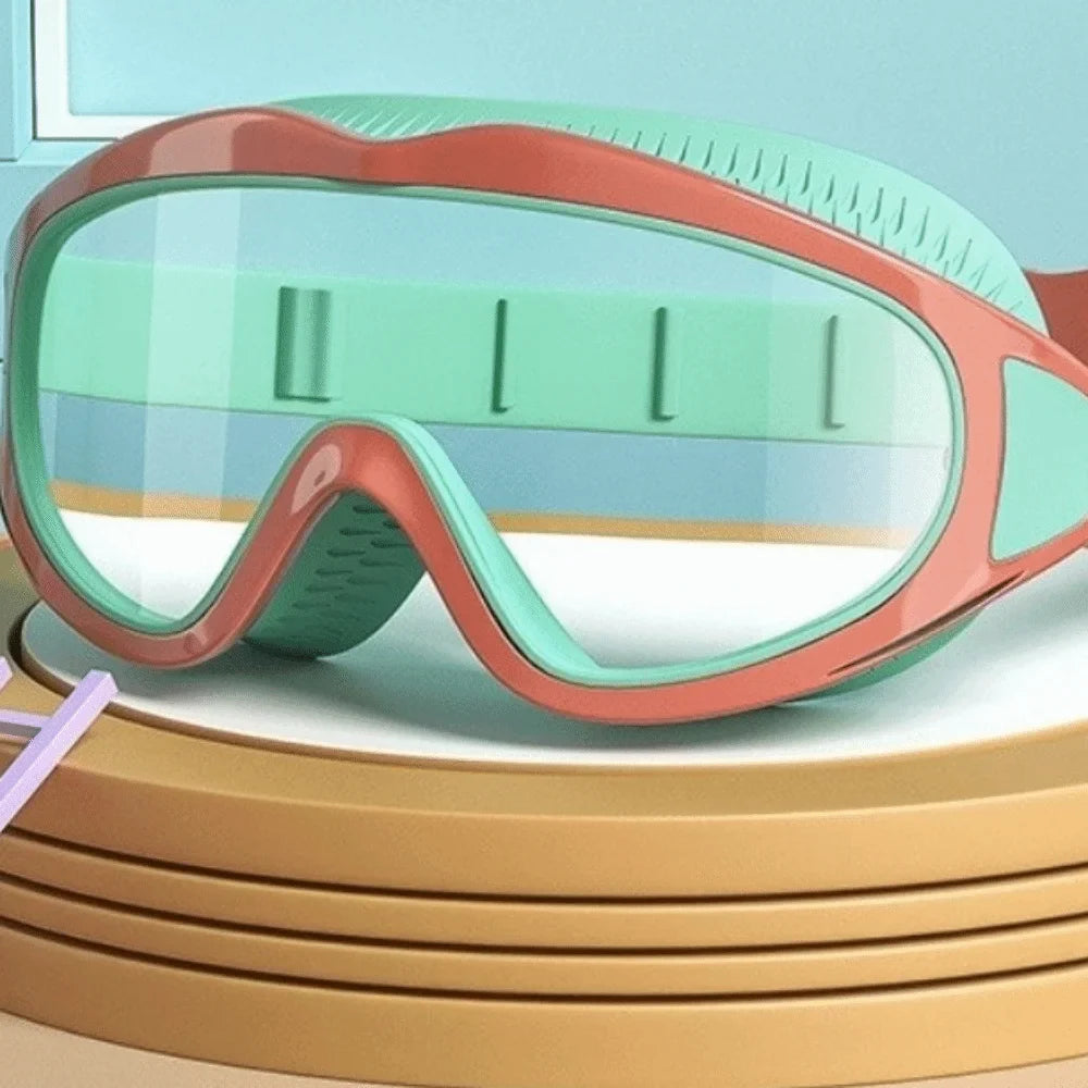 Anti-Fog Kids Swimming Goggles – UV Protection Large Frame