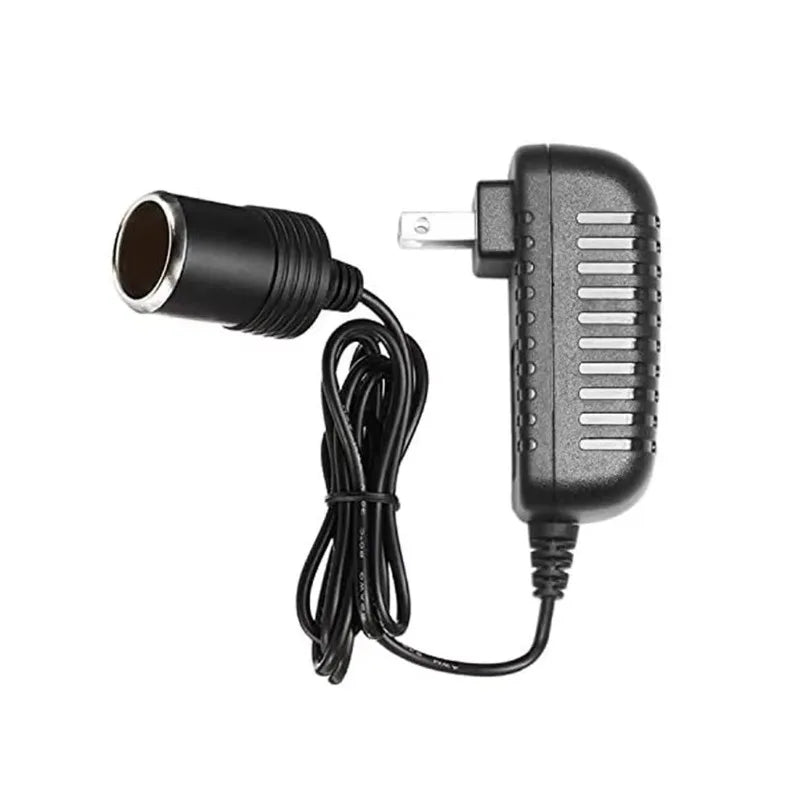 AC to DC 12V Car Cigarette Lighter Socket Power Adapter – US Plug