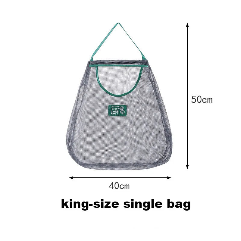 Reusable Storage Bags Kitchen Hanging Mesh Bag Home Fruit Vegetable