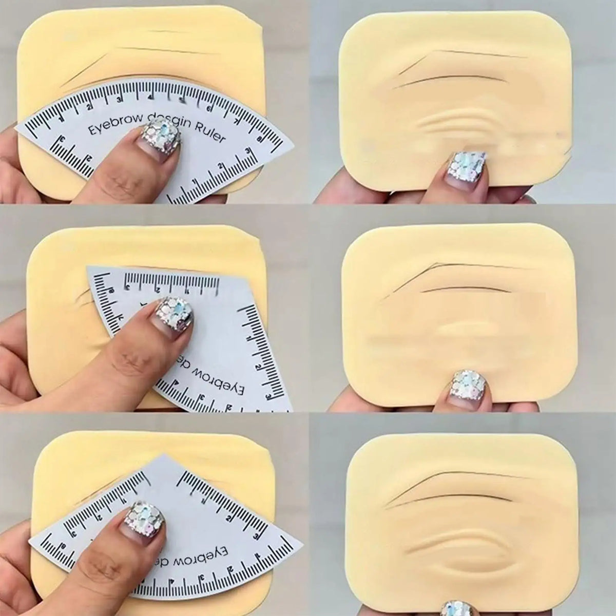 Reusable Eyebrow Ruler – Brow Shaping & Design Tool