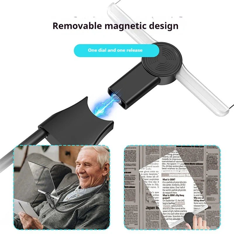 Hanging Neck Full Page Magnifying Glass 180x120mm Acrylic