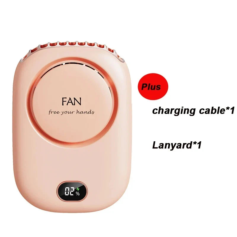 HOMEFISH Mini Portable Bladeless Neck Fan | Rechargeable