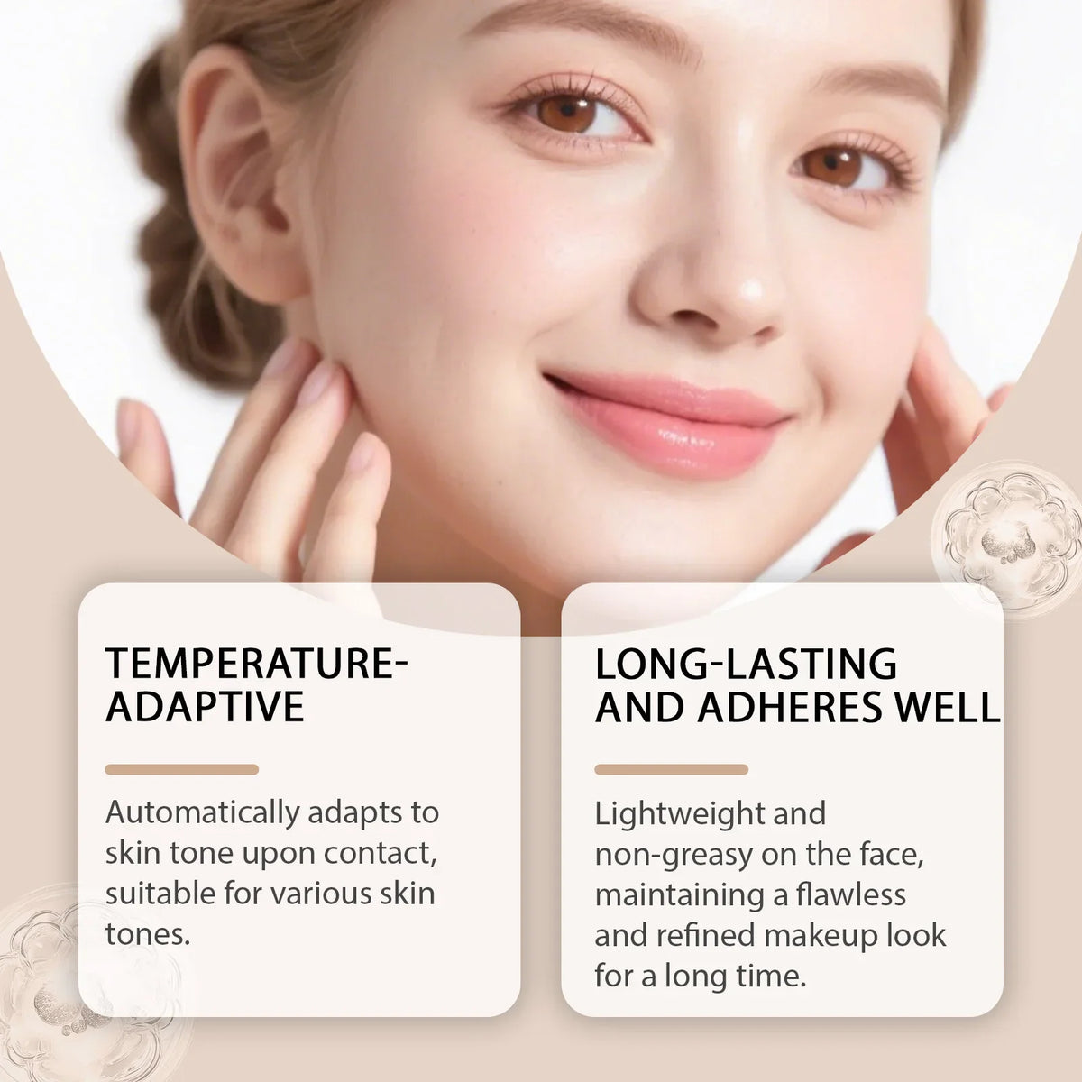 Color Changing Foundation – Tone Adapting, Waterproof & Lightweight 30g