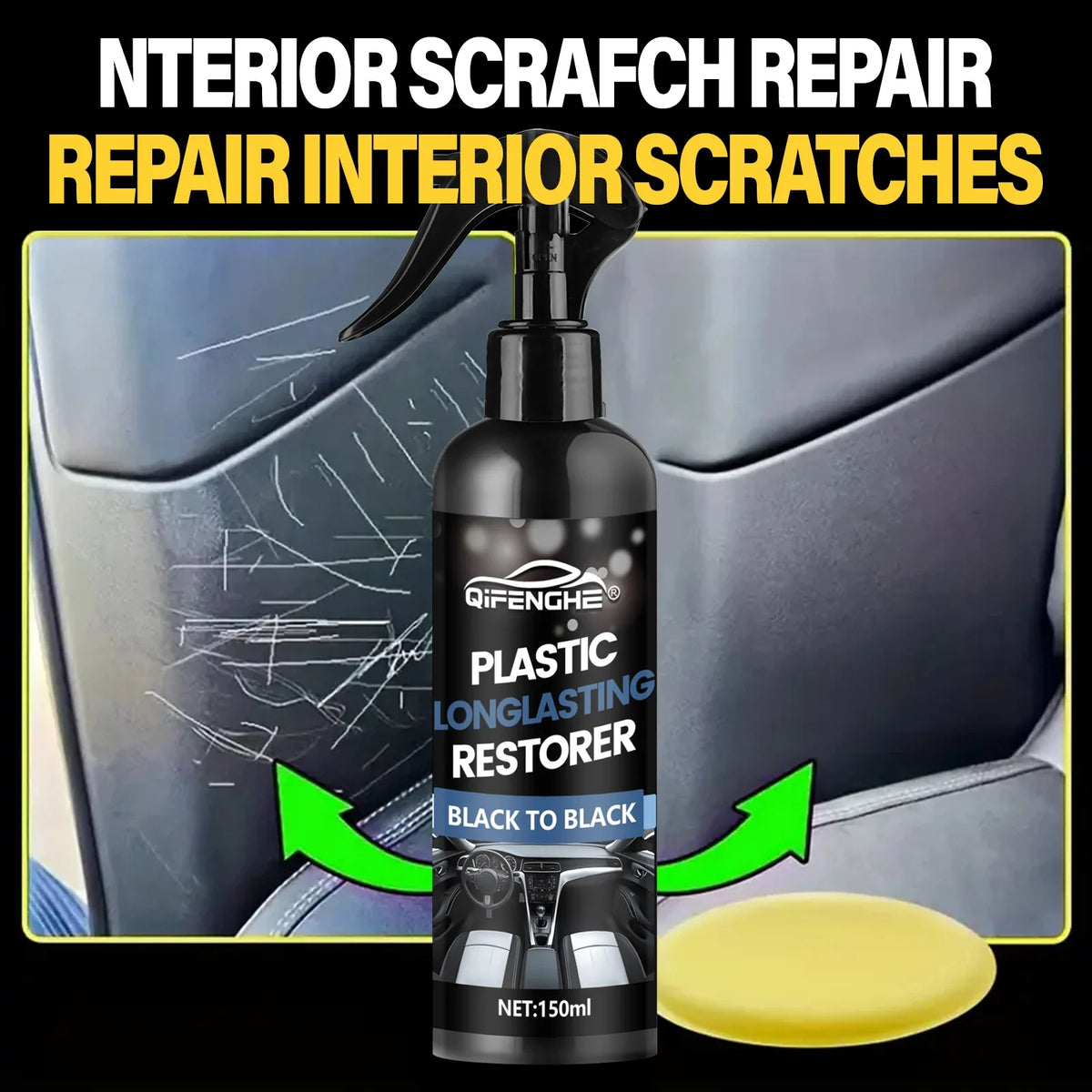 Car Plastic & Tire Restorer – Crystal Coating Dashboard Wax