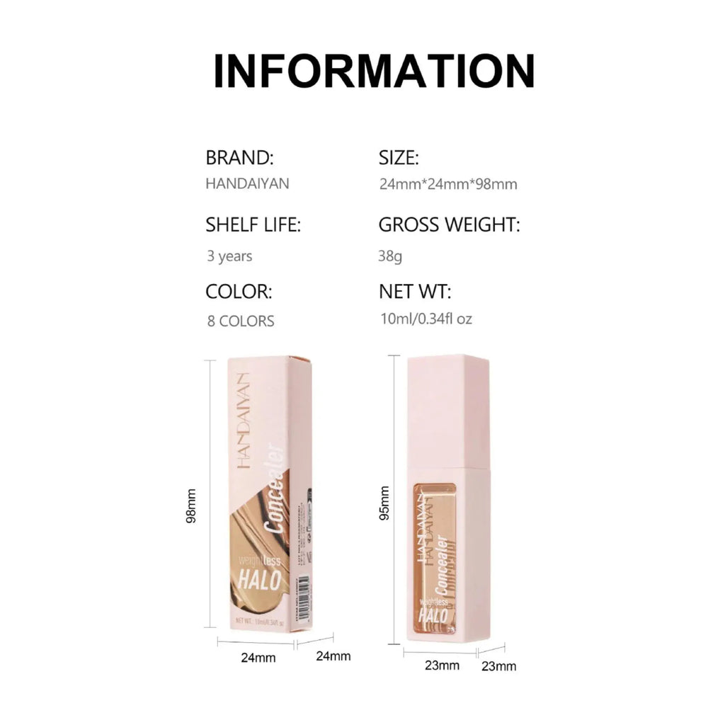 Handaiyan Matte Liquid Concealer – Full Coverage Oil Control