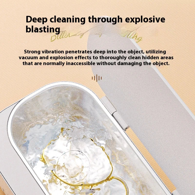 HOMEFISH Mini Ultrasonic Cleaner for Glasses & Jewelry | 18W
