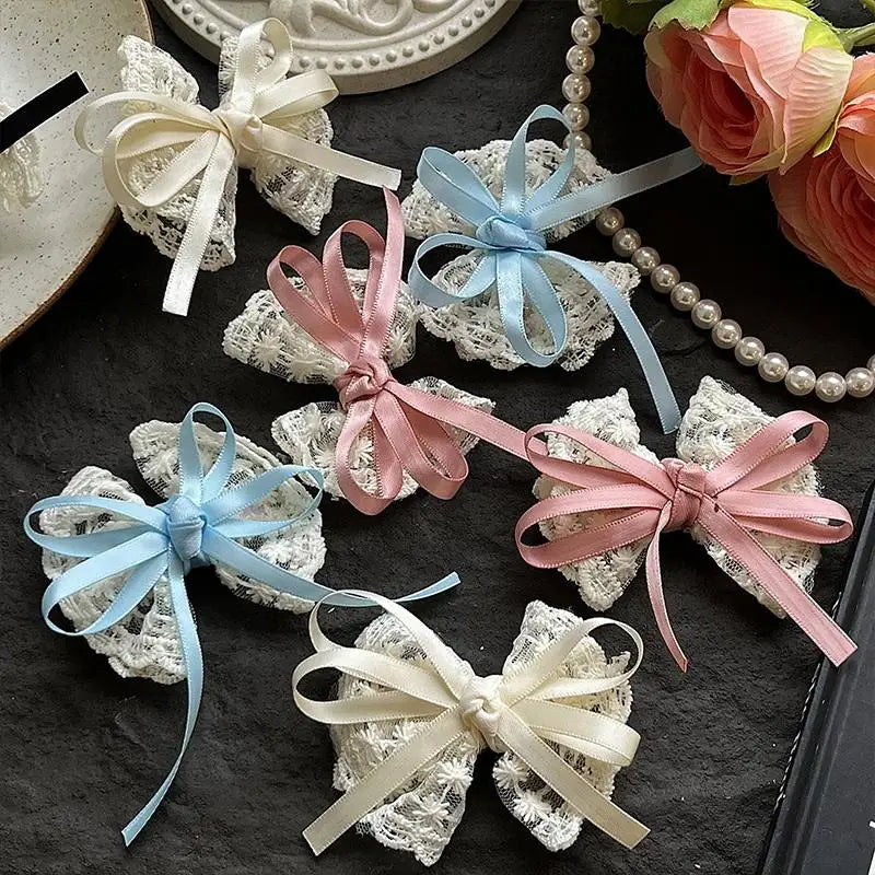 2-Pack Bow Hair Clips – Ribbon Barrettes for Women & Girls