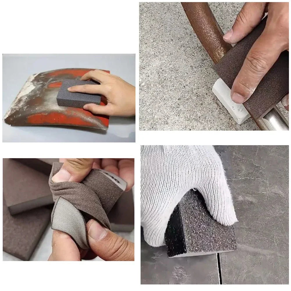 Sponge Sanding Block Grit 36–220 | Wet & Dry Abrasive Pad